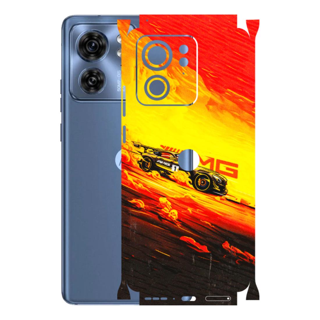 Motorola Phone Skins (All Models) - AMG Car Speed Cover - 3D Embossed Finish (L-256) Moto Edge 40 (5G)
