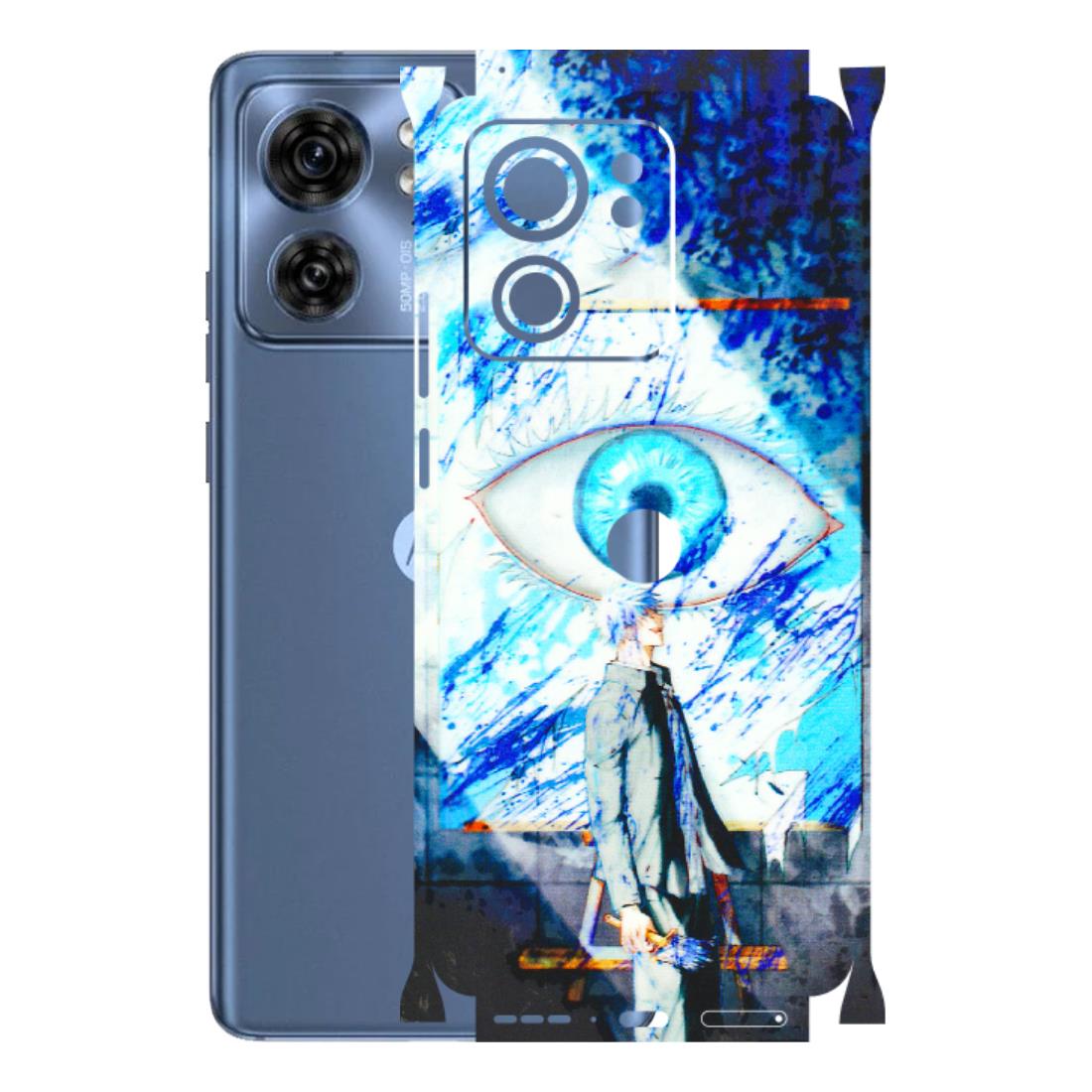 Motorola Phone Skins (All Models) - Anime Sea Blue Eye - 3D Embossed Finish (L-318) Moto Edge 40 (5G)
