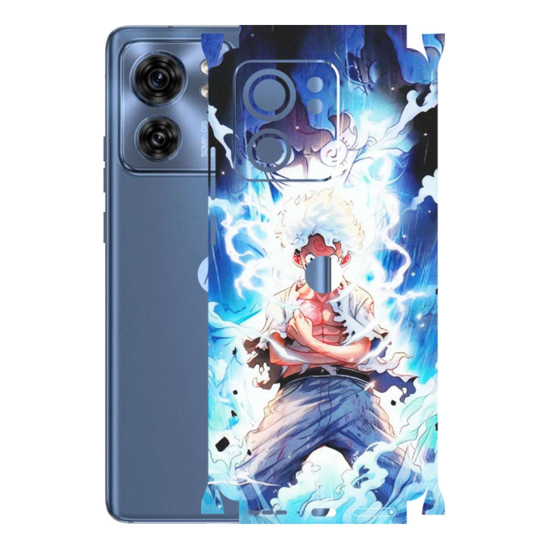 Motorola Phone Skins (All Models) - Blue Thunder Luffy Anime - Matte Finish (M-132) Moto Edge 40 (5G)