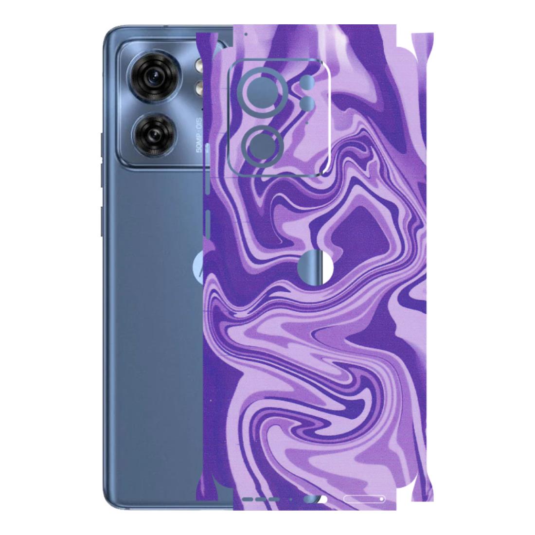 Motorola Phone Skins (All Models) - Hazy Purple Nights - Matte Finish (M-14) Moto Edge 40 (5G)