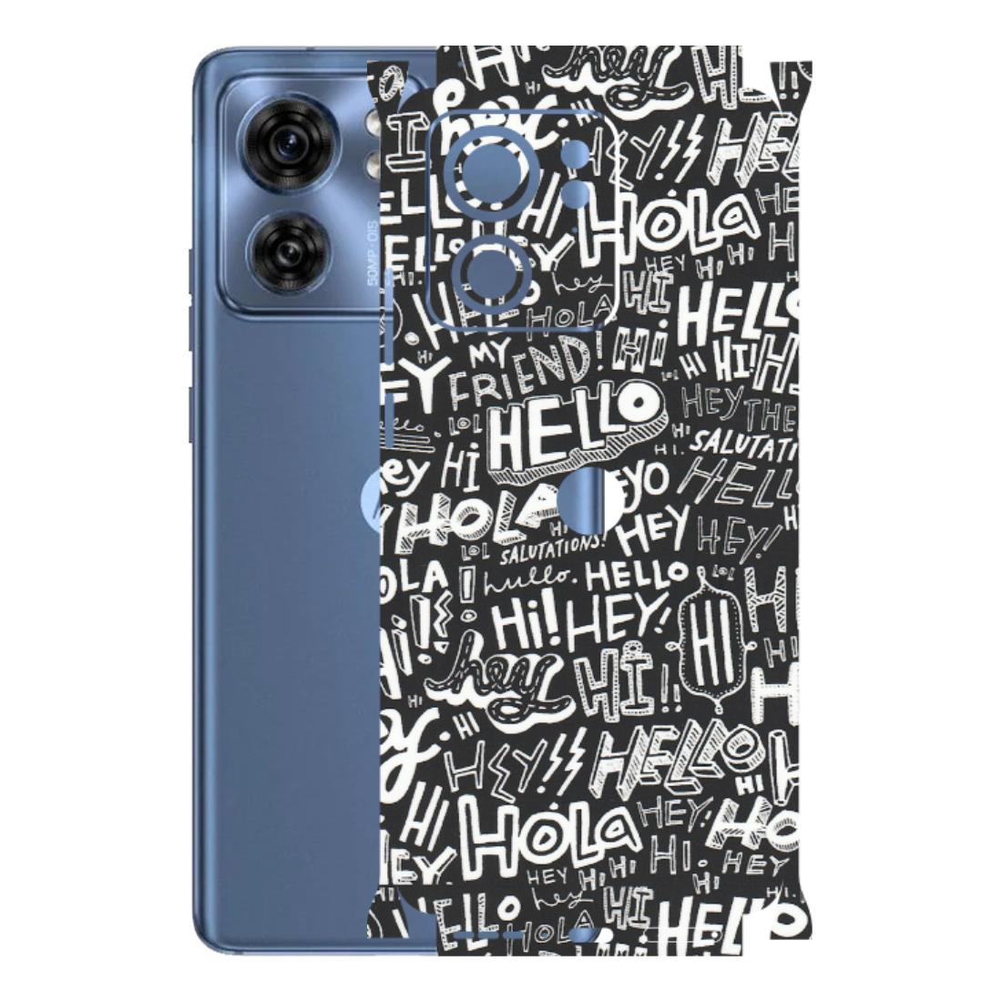Motorola Phone Skins (All Models) - Hi Hello Doodles - Matte Finish (M-25) Moto Edge 40 (5G)