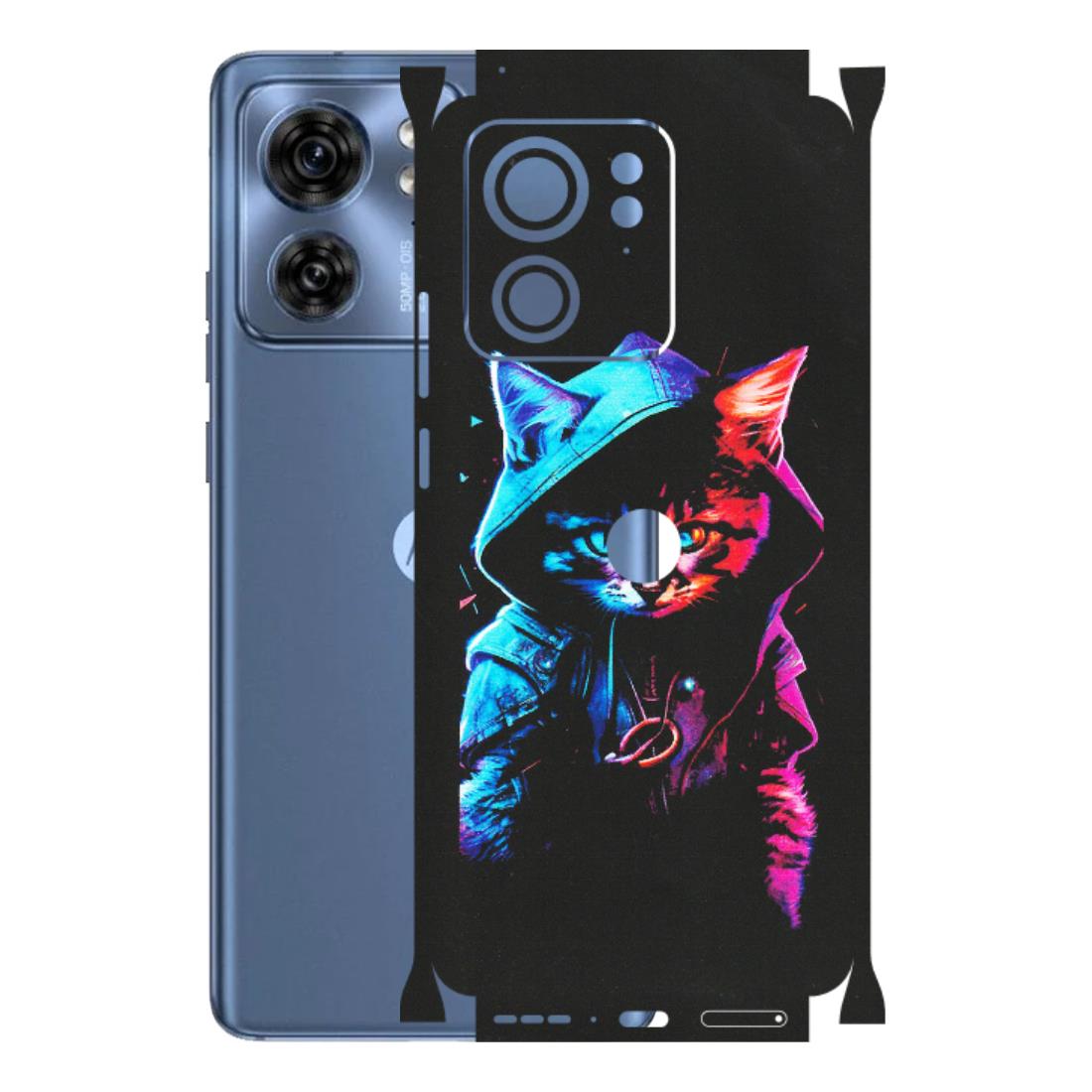 Motorola Phone Skins (All Models) - Cyberpunk Cat - Matte Finish (M-45) Moto Edge 40 (5G)