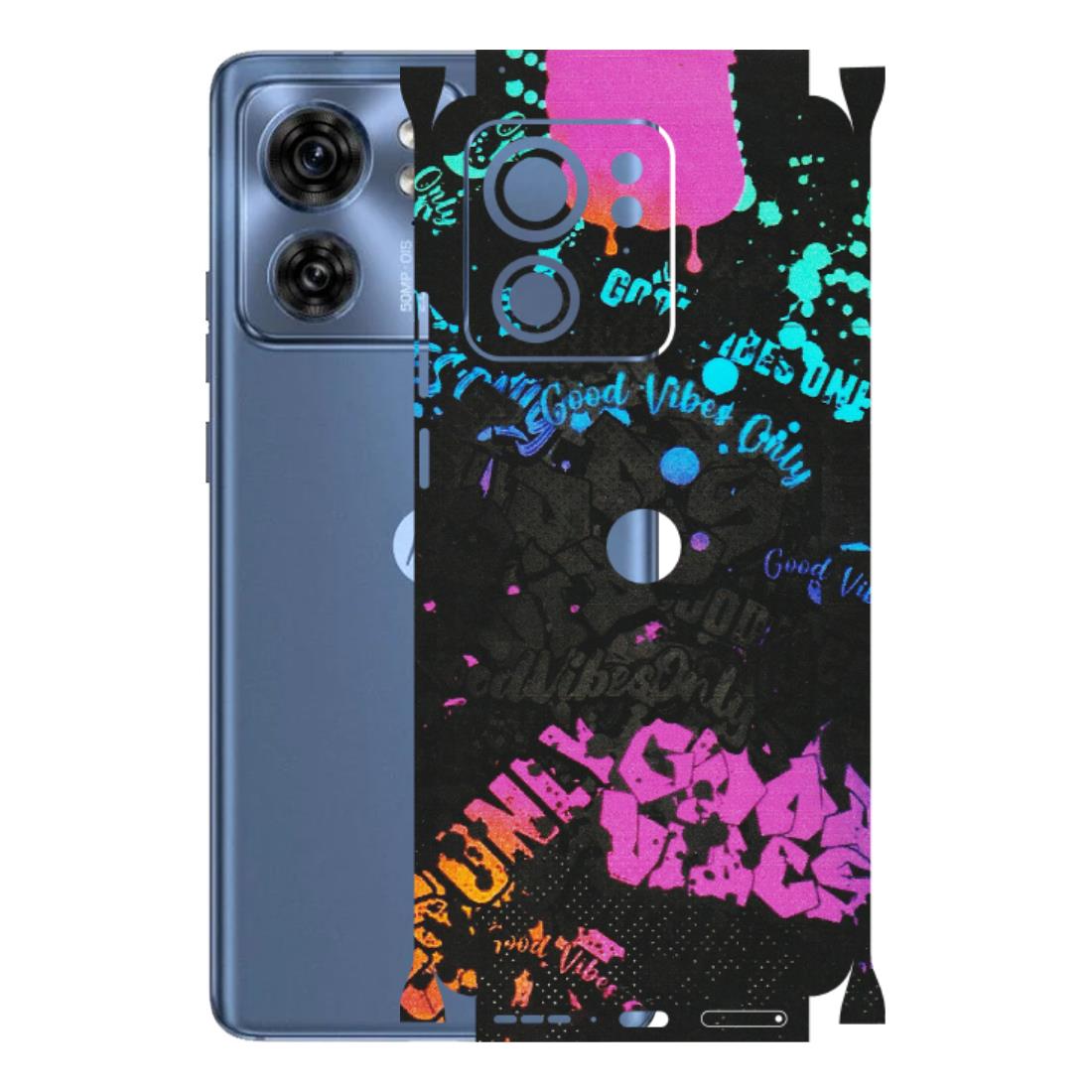 Motorola Phone Skins (All Models) - Majestic Black Vibes - Matte Finish (M-62) Moto Edge 40 (5G)