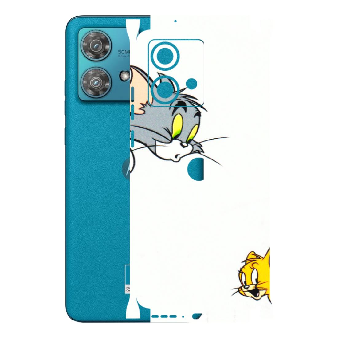 Motorola Phone Skins (All Models) - Cute Tom And Jerry - 3D Embossed Finish (L-220) Moto Edge 40 Neo (5G)