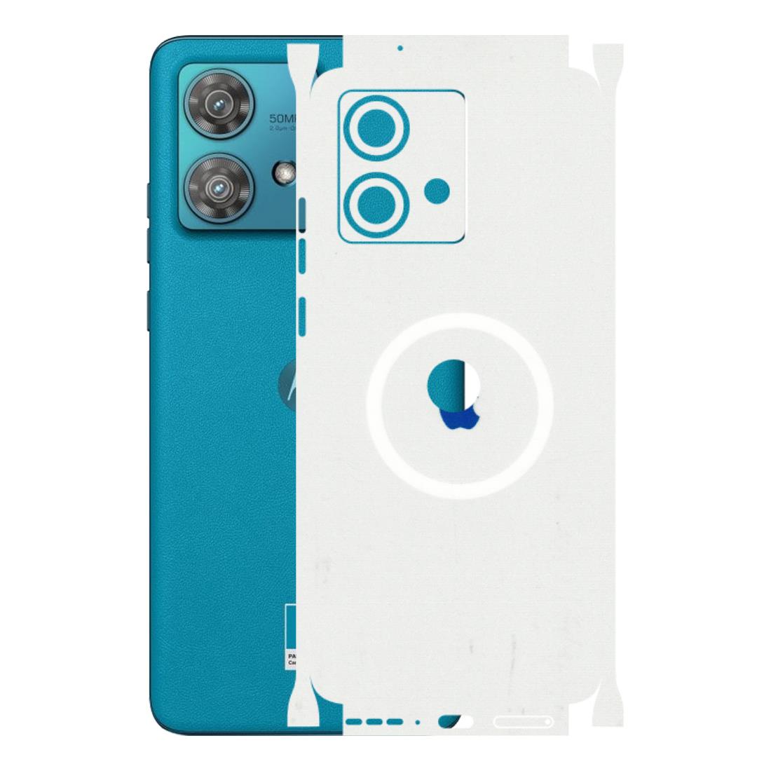 Motorola Phone Skins (All Models) - iPhone Magsafe Logo - 3D Embossed Finish (L-320) Moto Edge 40 Neo (5G)