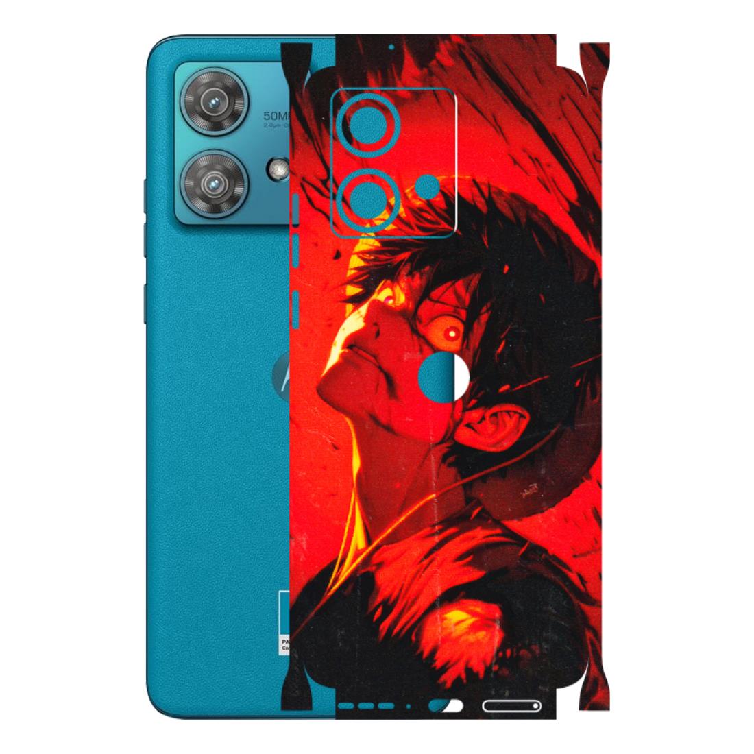 Motorola Phone Skins (All Models) - D.Luffy Power Up One Piece Anime - 3D Embossed Finish (L-326) Moto Edge 40 Neo (5G)