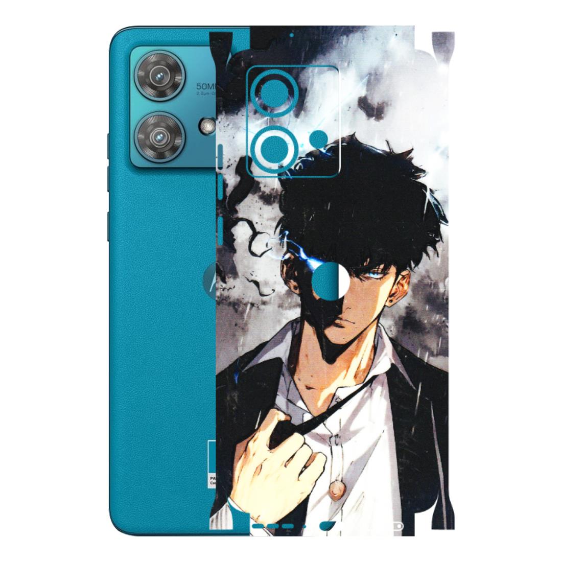 Motorola Phone Skins (All Models) - Sung Jinwoo Manhwa Anime - 3D Embossed Finish (L-328) Moto Edge 40 Neo (5G)
