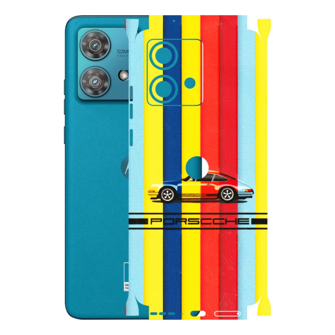 Motorola Phone Skins (All Models) - Multicolour Porche - 3D Embossed Finish (L-39) Moto Edge 40 Neo (5G)