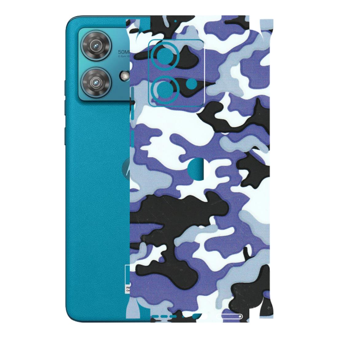 Motorola Phone Skins (All Models) - Powerfull Military Camoflauge - 3D Embossed Finish (L-49) Moto Edge 40 Neo (5G)