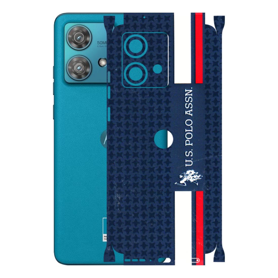 Motorola Phone Skins (All Models) - US POLO Designer Brand - 3D Embossed Finish (L-65) Moto Edge 40 Neo (5G)