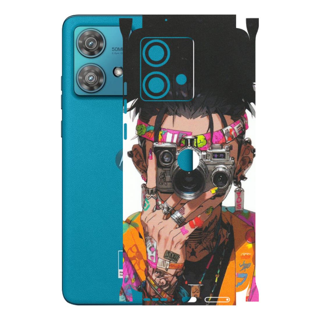 Motorola Phone Skins (All Models) - Camera Lover Girl - Matte Finish (M-09) Moto Edge 40 Neo (5G)