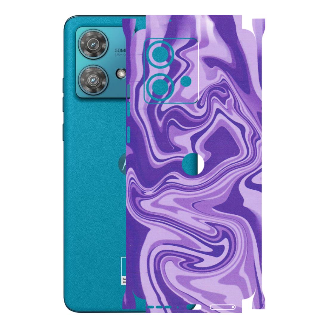 Motorola Phone Skins (All Models) - Hazy Purple Nights - Matte Finish (M-14) Moto Edge 40 Neo (5G)