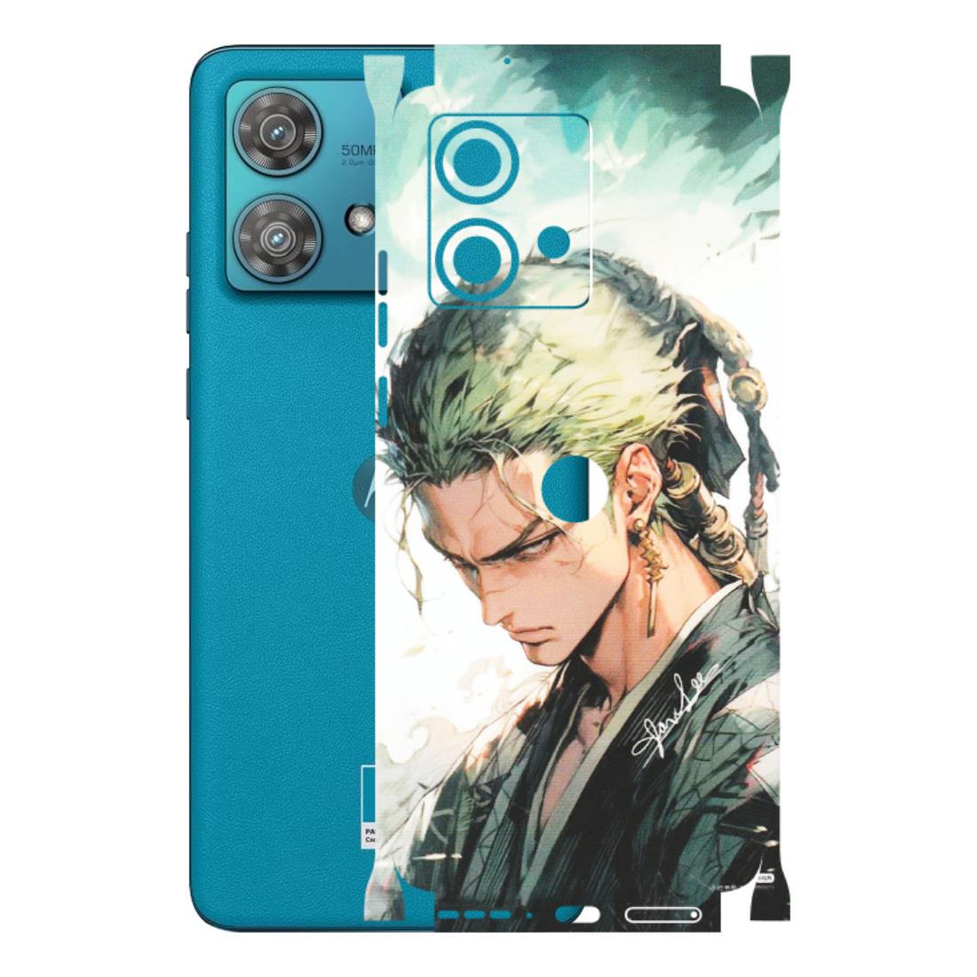 Motorola Phone Skins (All Models) - Pirate Hunter One Piece Anime - Matte Finish (M-157) Moto Edge 40 Neo (5G)
