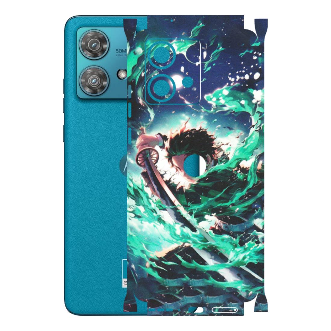Motorola Phone Skins (All Models) - Sword Fighter Anime - Matte Finish (M-29) Moto Edge 40 Neo (5G)