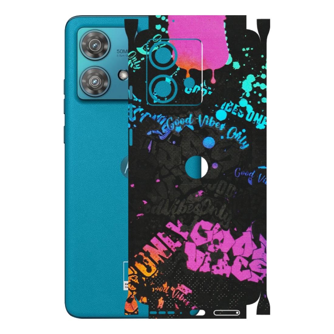 Motorola Phone Skins (All Models) - Majestic Black Vibes - Matte Finish (M-62) Moto Edge 40 Neo (5G)