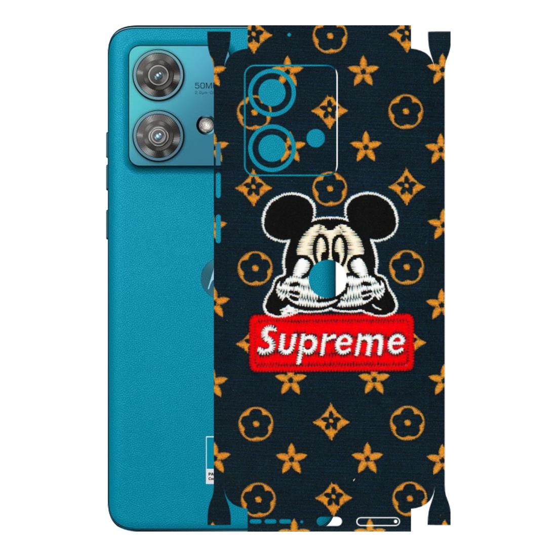Motorola Phone Skins (All Models) - Mickey Supreme - Matte Finish (M-83) Moto Edge 40 Neo (5G)