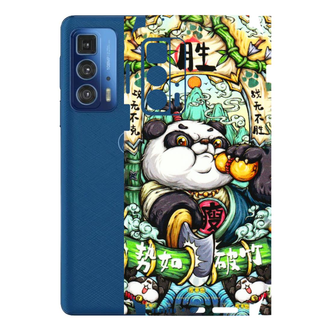 Motorola Phone Skins (All Models) - Royal Rich Panda - 3D Embossed Finish (L-170) Motorola Edge 20 Pro