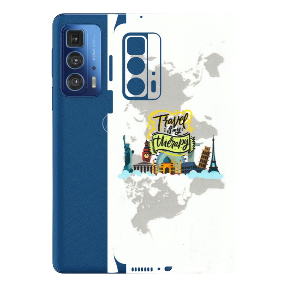 Motorola Phone Skins (All Models) - Travel Therapy - 3D Embossed Finish (L-199) Motorola Edge 20 Pro