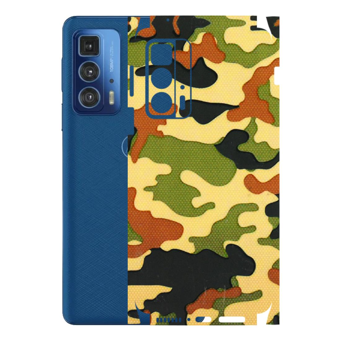 Motorola Phone Skins (All Models) - Indian Military - 3D Embossed Finish (L-234) Motorola Edge 20 Pro