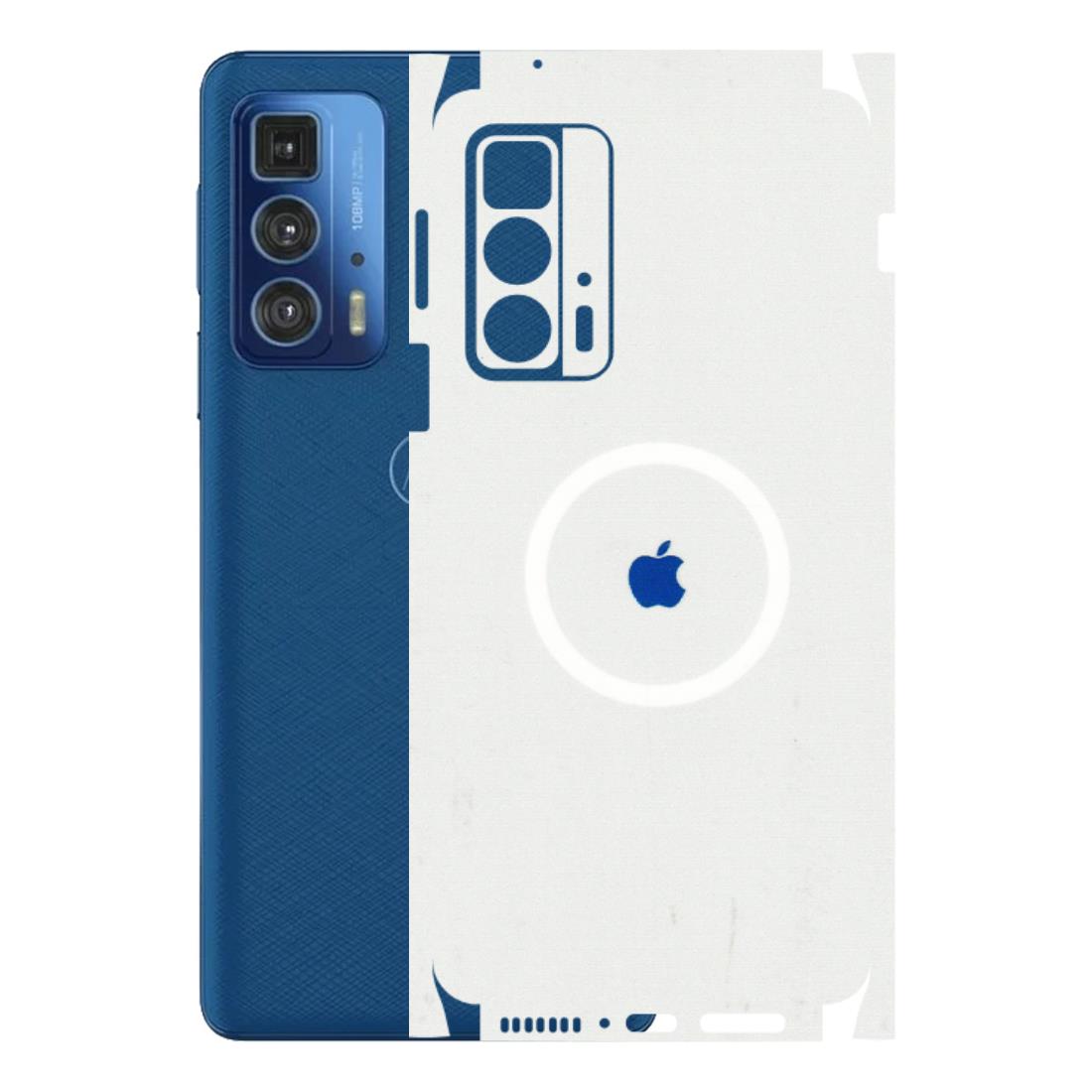 Motorola Phone Skins (All Models) - iPhone Magsafe Logo - 3D Embossed Finish (L-320) Motorola Edge 20 Pro