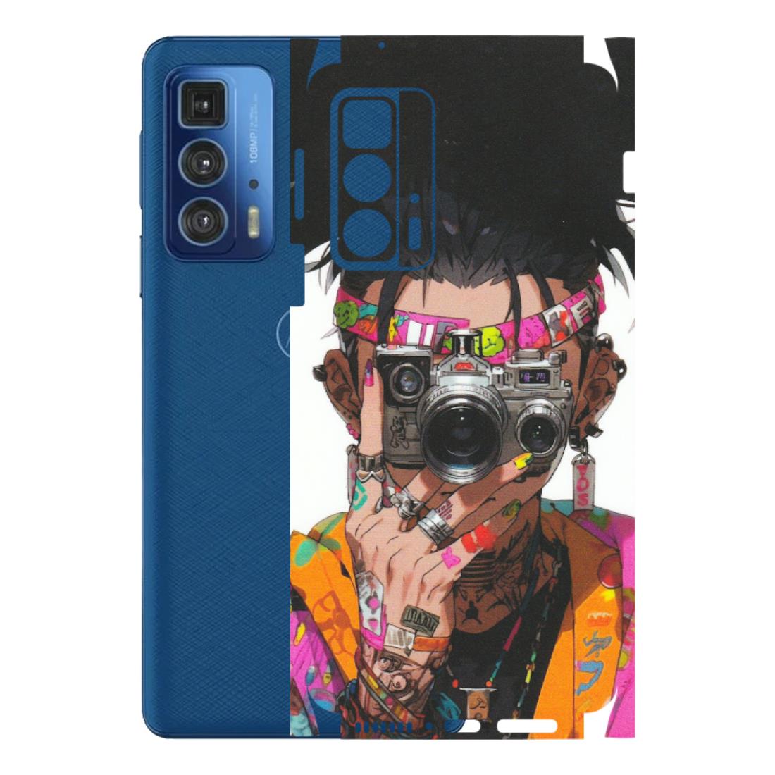 Motorola Phone Skins (All Models) - Camera Lover Girl - Matte Finish (M-09) Motorola Edge 20 Pro