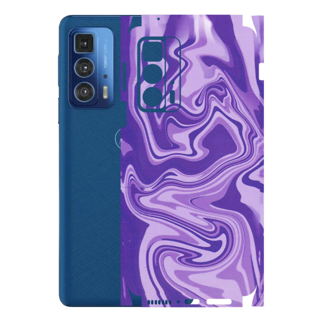 Motorola Phone Skins (All Models) - Hazy Purple Nights - Matte Finish (M-14) Motorola Edge 20 Pro