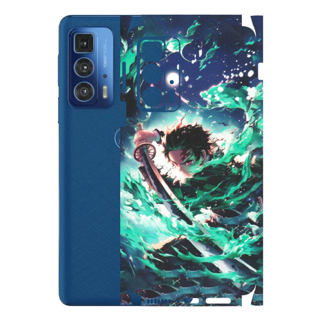 Motorola Phone Skins (All Models) - Sword Fighter Anime - Matte Finish (M-29) Motorola Edge 20 Pro