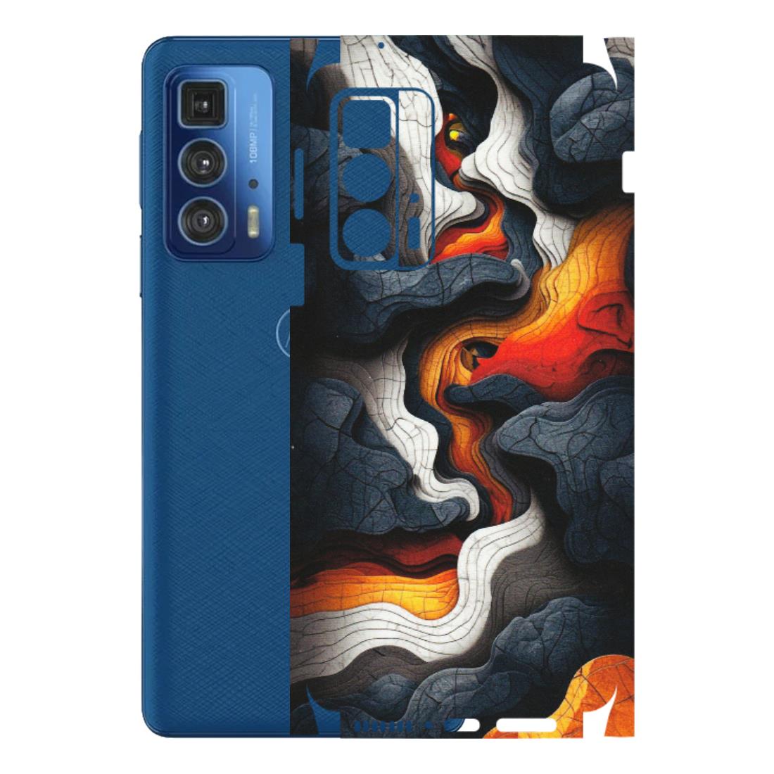 Motorola Phone Skins (All Models) - Abstract Volcanic Layers - Matte Finish (M-52) Motorola Edge 20 Pro