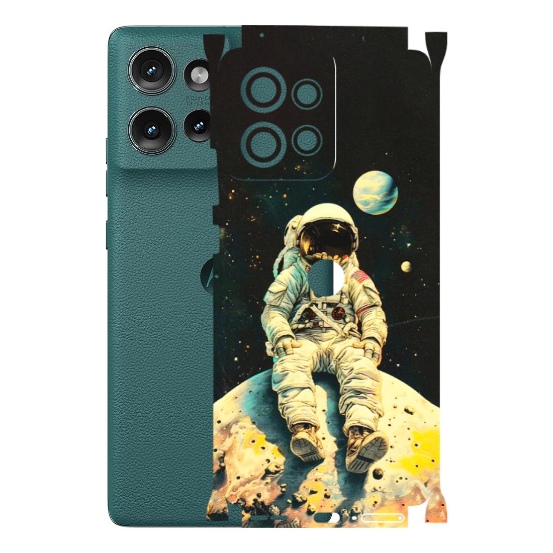 Motorola Phone Skins (All Models) - Astronaut in Space - 3D Embossed Finish (L-16) Motorola Edge 50 (5G)