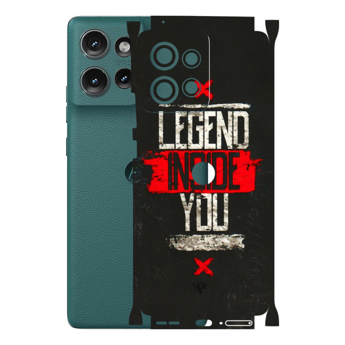 Motorola Phone Skins (All Models) - Legend Inside You - 3D Embossed Finish (L-186) Motorola Edge 50 (5G)