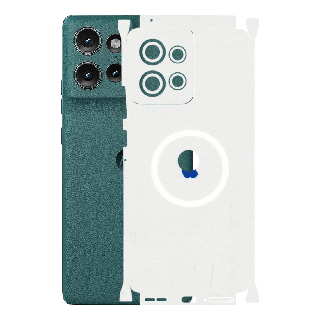 Motorola Phone Skins (All Models) - iPhone Magsafe Logo - 3D Embossed Finish (L-320) Motorola Edge 50 (5G)