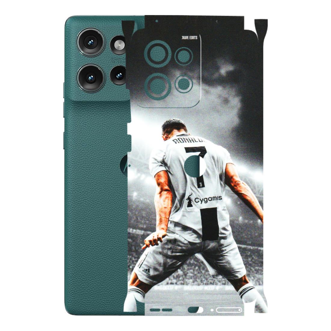 Motorola Phone Skins (All Models) - Ronaldo CR7 Crazy - 3D Embossed Finish (L-44) Motorola Edge 50 (5G)