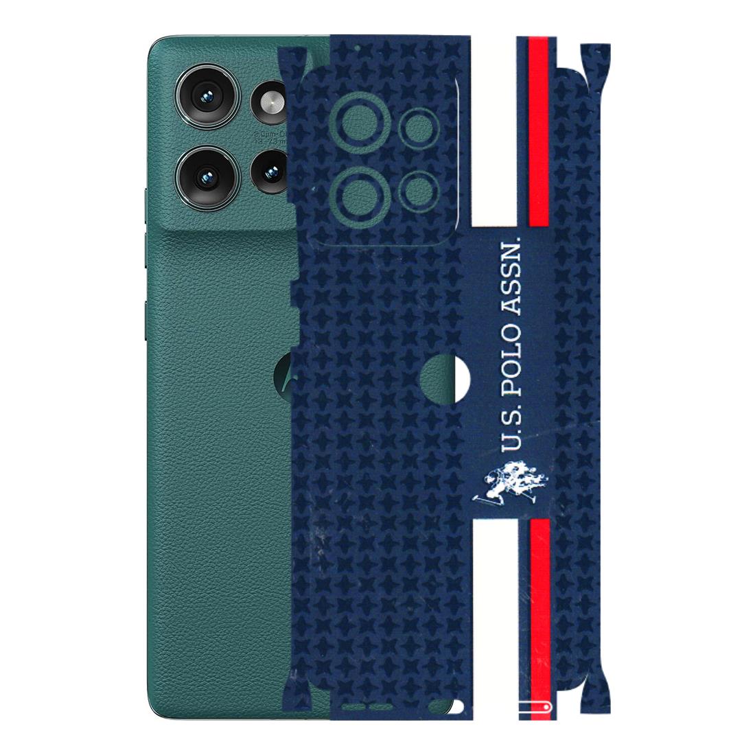 Motorola Phone Skins (All Models) - US POLO Designer Brand - 3D Embossed Finish (L-65) Motorola Edge 50 (5G)