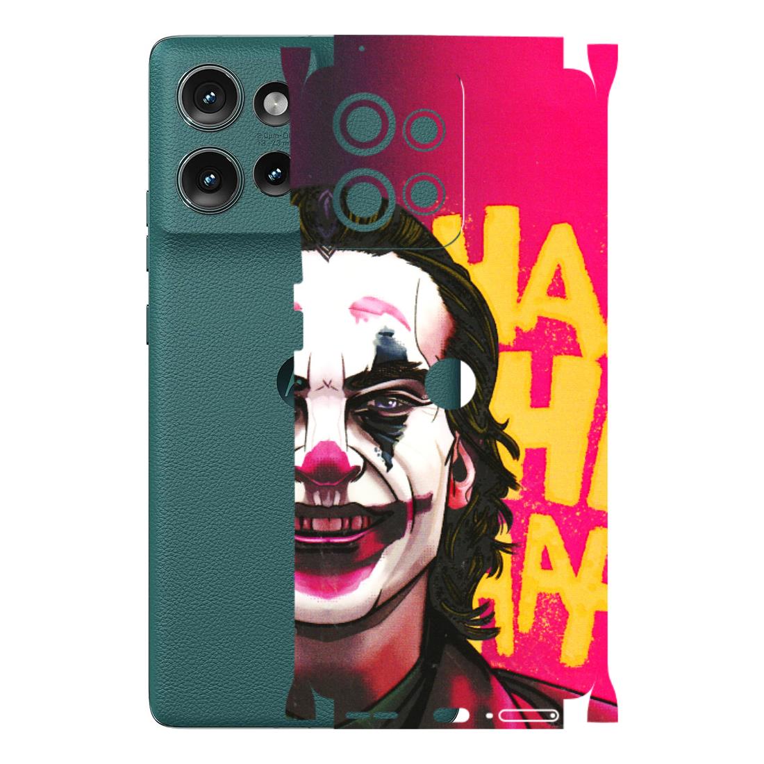 Motorola Phone Skins (All Models) - Joker Evil Laugh - 3D Embossed Finish (L-97) Motorola Edge 50 (5G)