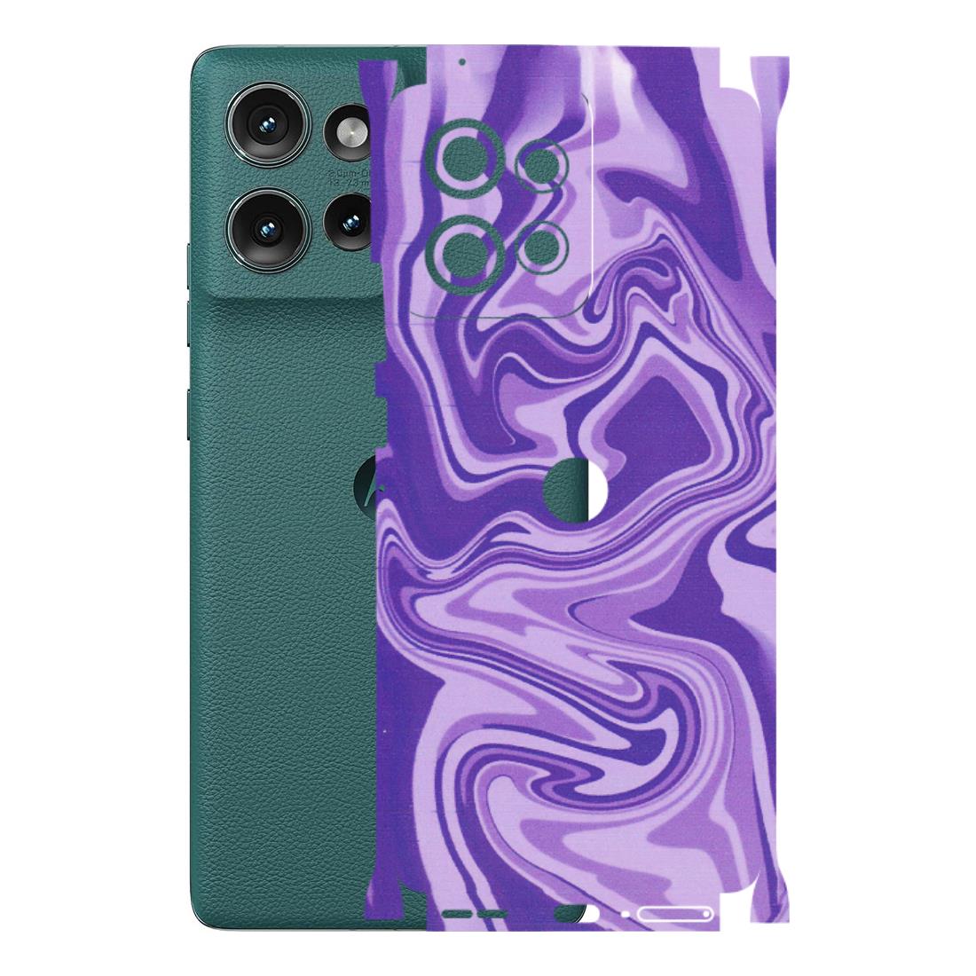 Motorola Phone Skins (All Models) - Hazy Purple Nights - Matte Finish (M-14) Motorola Edge 50 (5G)