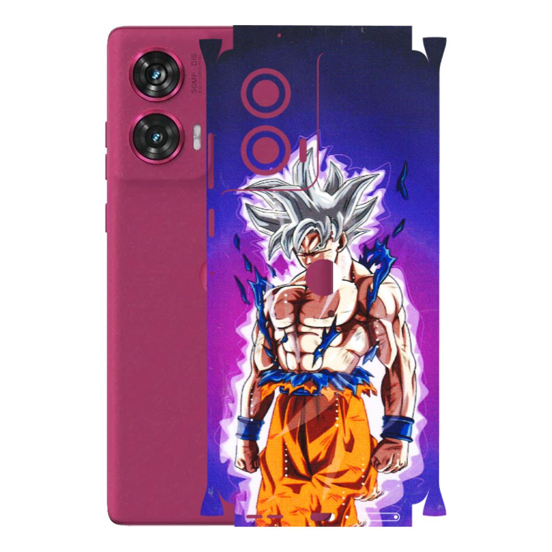 Motorola Phone Skins (All Models) - Goku Purple Anime - 3D Embossed Finish (L-147) Motorola Edge 50 Fusion (5G)