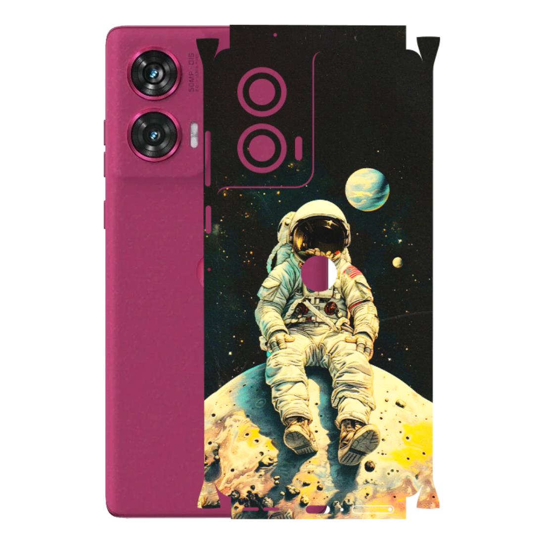 Motorola Phone Skins (All Models) - Astronaut in Space - 3D Embossed Finish (L-16) Motorola Edge 50 Fusion (5G)