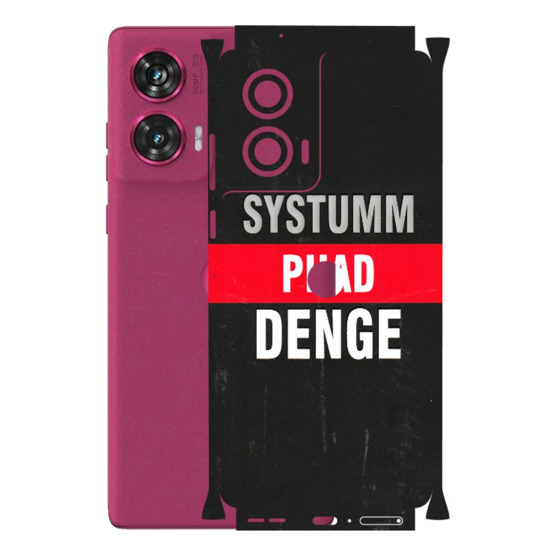 Motorola Phone Skins (All Models) - Systumm Phad Denge - 3D Embossed Finish (L-278) Motorola Edge 50 Fusion (5G)