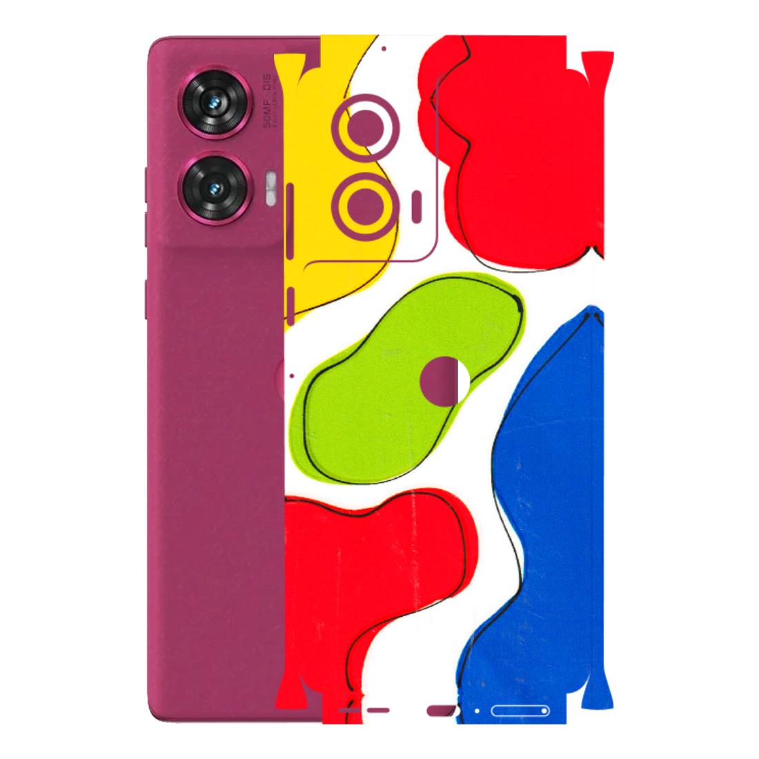 Motorola Phone Skins (All Models) - RGB Colour Paint - 3D Embossed Finish (L-284) Motorola Edge 50 Fusion (5G)