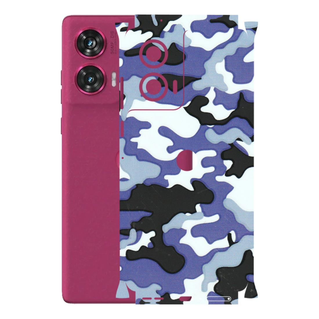 Motorola Phone Skins (All Models) - Powerfull Military Camoflauge - 3D Embossed Finish (L-49) Motorola Edge 50 Fusion (5G)