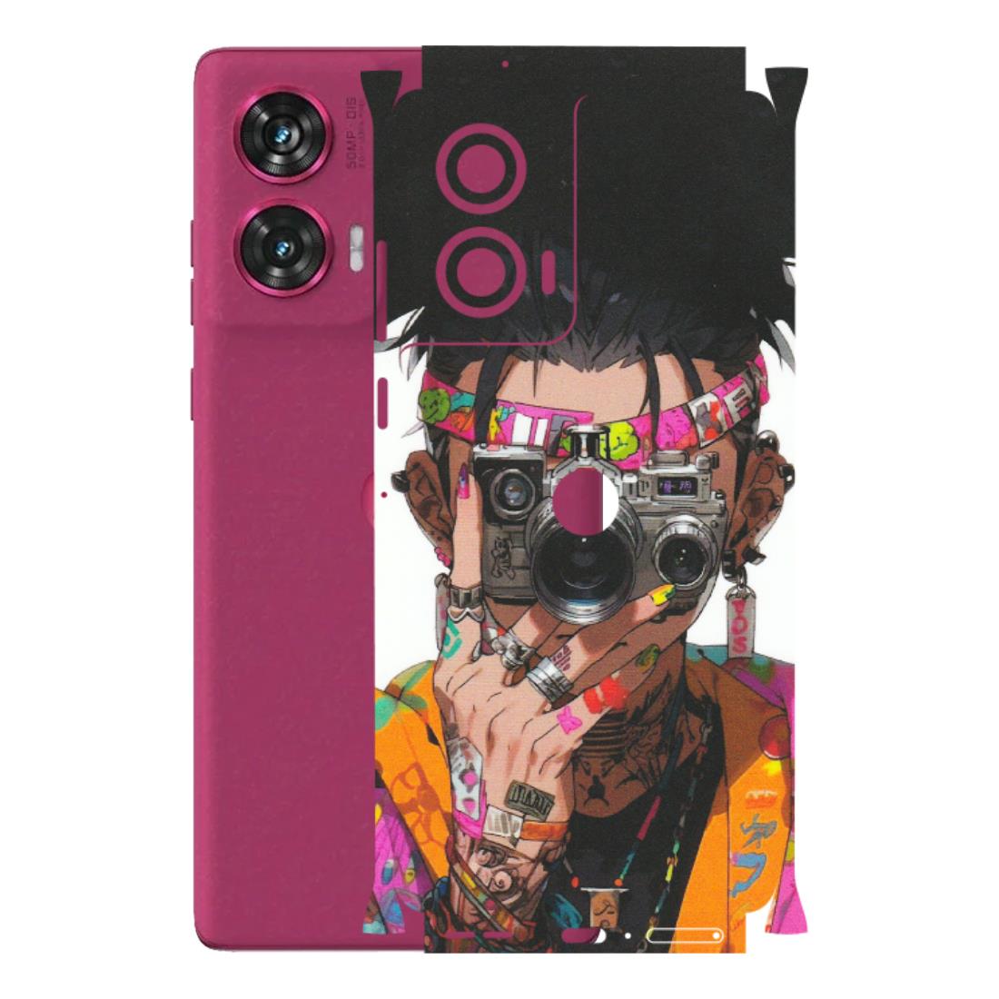Motorola Phone Skins (All Models) - Camera Lover Girl - Matte Finish (M-09) Motorola Edge 50 Fusion (5G)