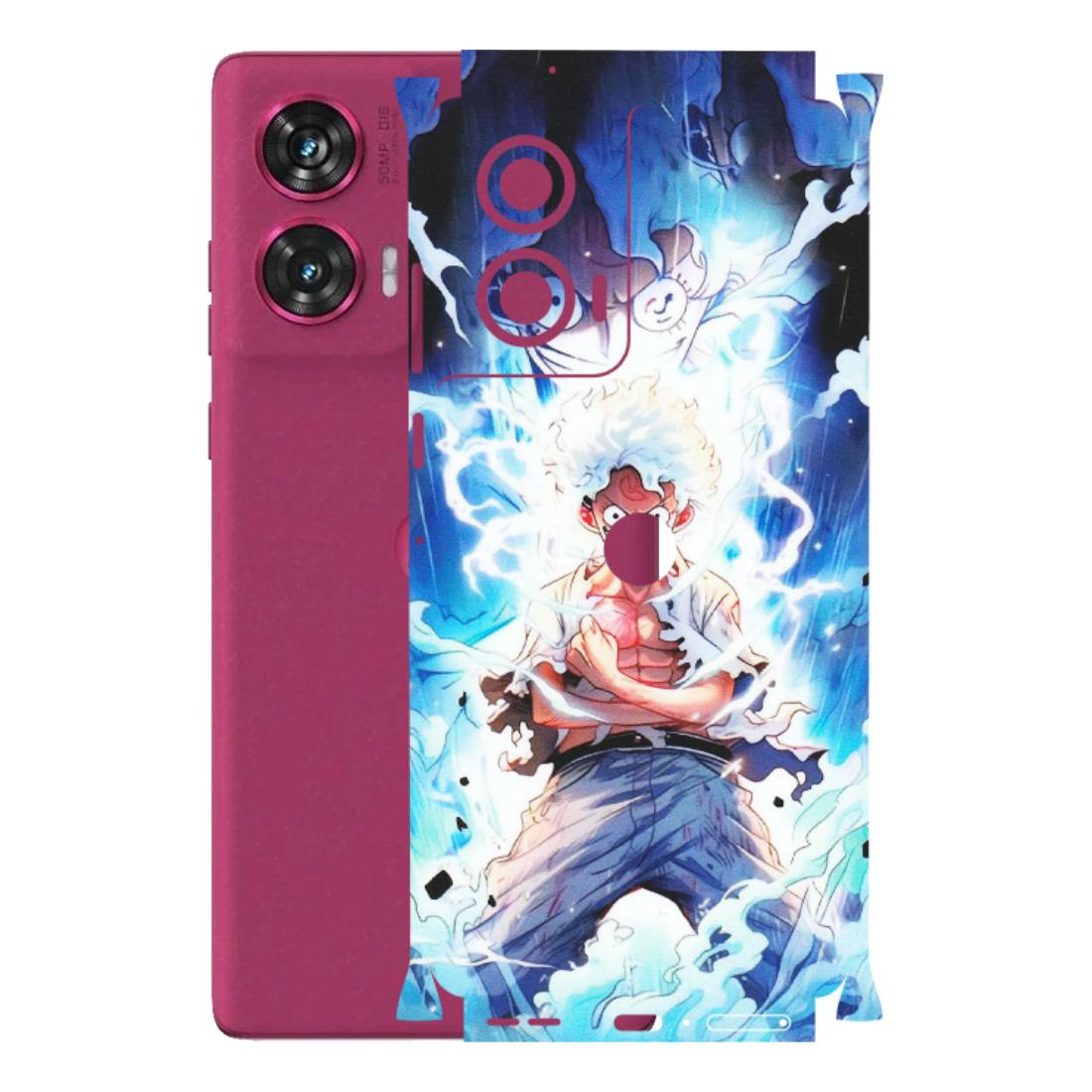 Motorola Phone Skins (All Models) - Blue Thunder Luffy Anime - Matte Finish (M-132) Motorola Edge 50 Fusion (5G)