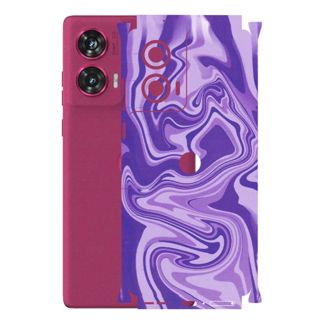 Motorola Phone Skins (All Models) - Hazy Purple Nights - Matte Finish (M-14) Motorola Edge 50 Fusion (5G)
