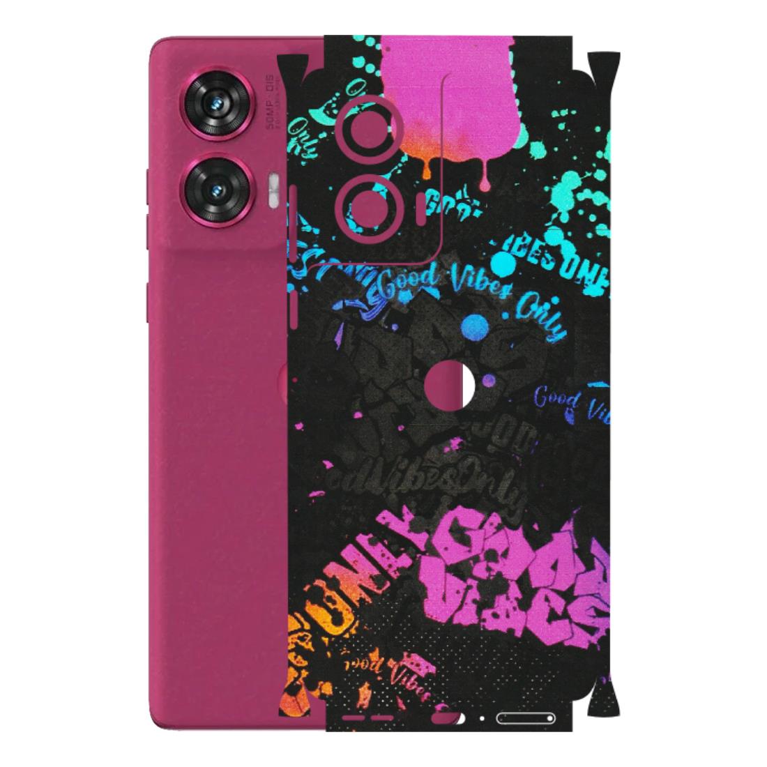 Motorola Phone Skins (All Models) - Majestic Black Vibes - Matte Finish (M-62) Motorola Edge 50 Fusion (5G)