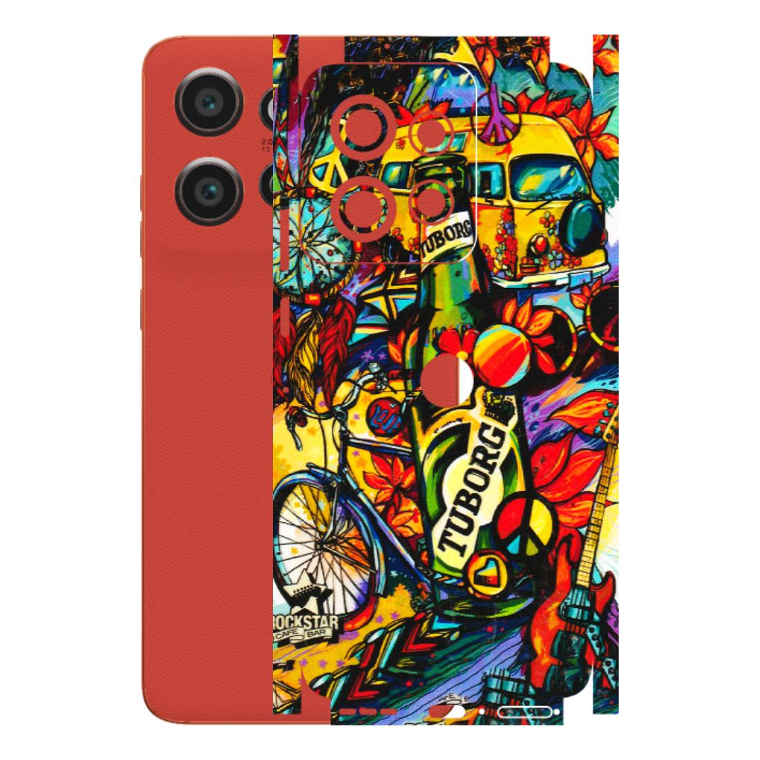 Motorola Phone Skins (All Models) - Cool Beer Bottle - 3D Embossed Finish (L-193) Motorola Edge 50 Neo (5G)