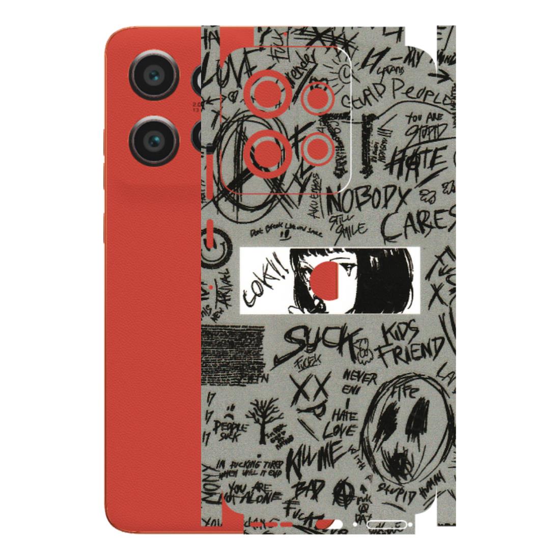 Motorola Phone Skins (All Models) - Never Have Love Anime - 3D Embossed Finish (L-260) Motorola Edge 50 Neo (5G)