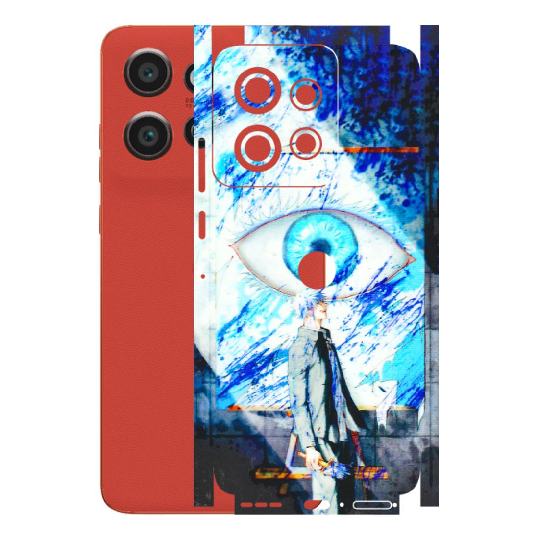 Motorola Phone Skins (All Models) - Anime Sea Blue Eye - 3D Embossed Finish (L-318) Motorola Edge 50 Neo (5G)