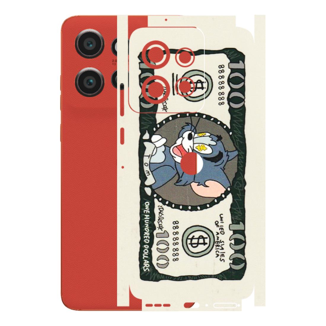 Motorola Phone Skins (All Models) - Tom Hundred Dollar - 3D Embossed Finish (L-324) Motorola Edge 50 Neo (5G)