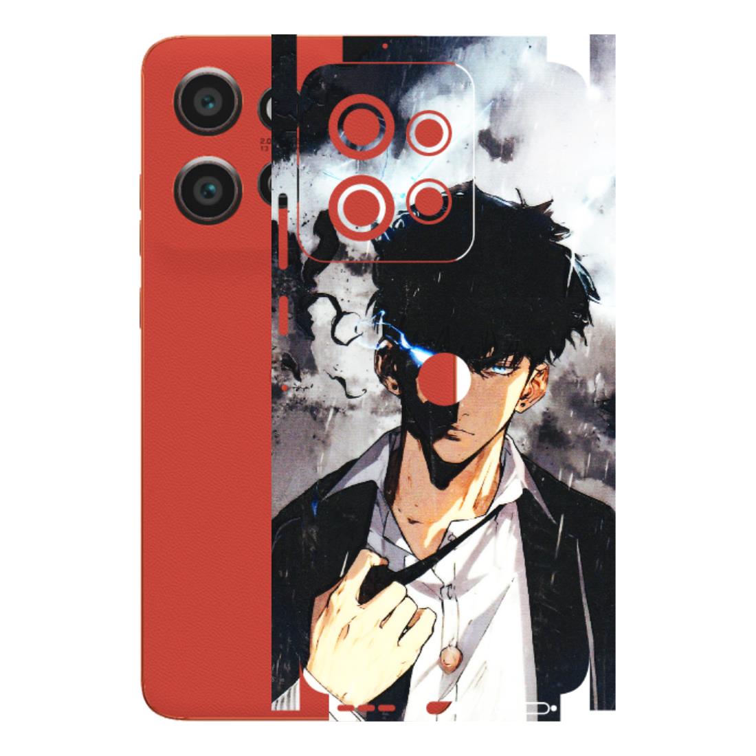 Motorola Phone Skins (All Models) - Sung Jinwoo Manhwa Anime - 3D Embossed Finish (L-328) Motorola Edge 50 Neo (5G)