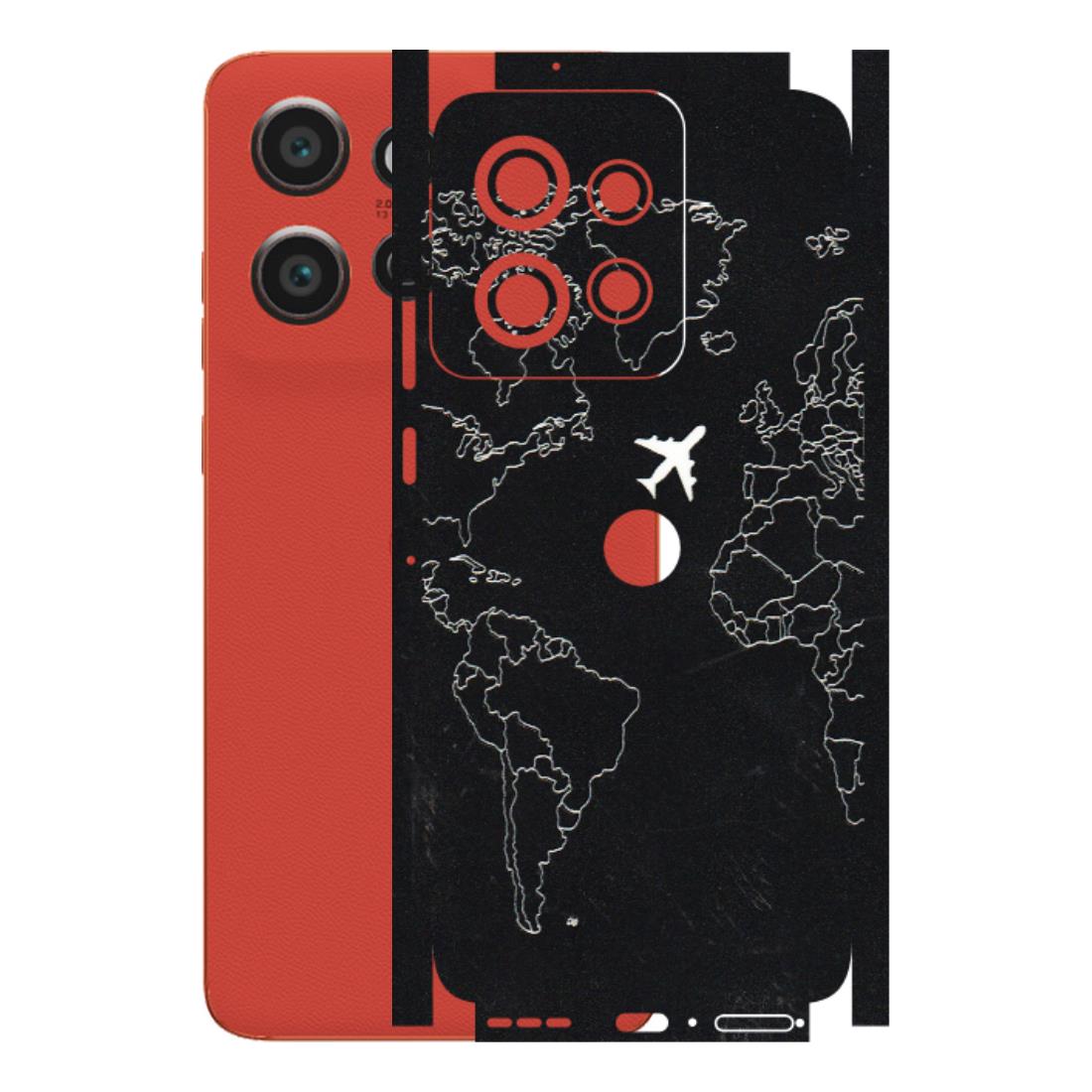 Motorola Phone Skins (All Models) - Never Ending Travel - 3D Embossed Finish (L-79) Motorola Edge 50 Neo (5G)